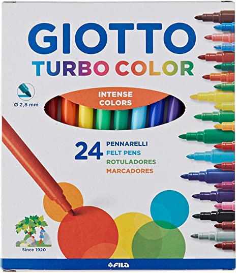 Rotuladores Giotto Turbo - Caja 24 colores